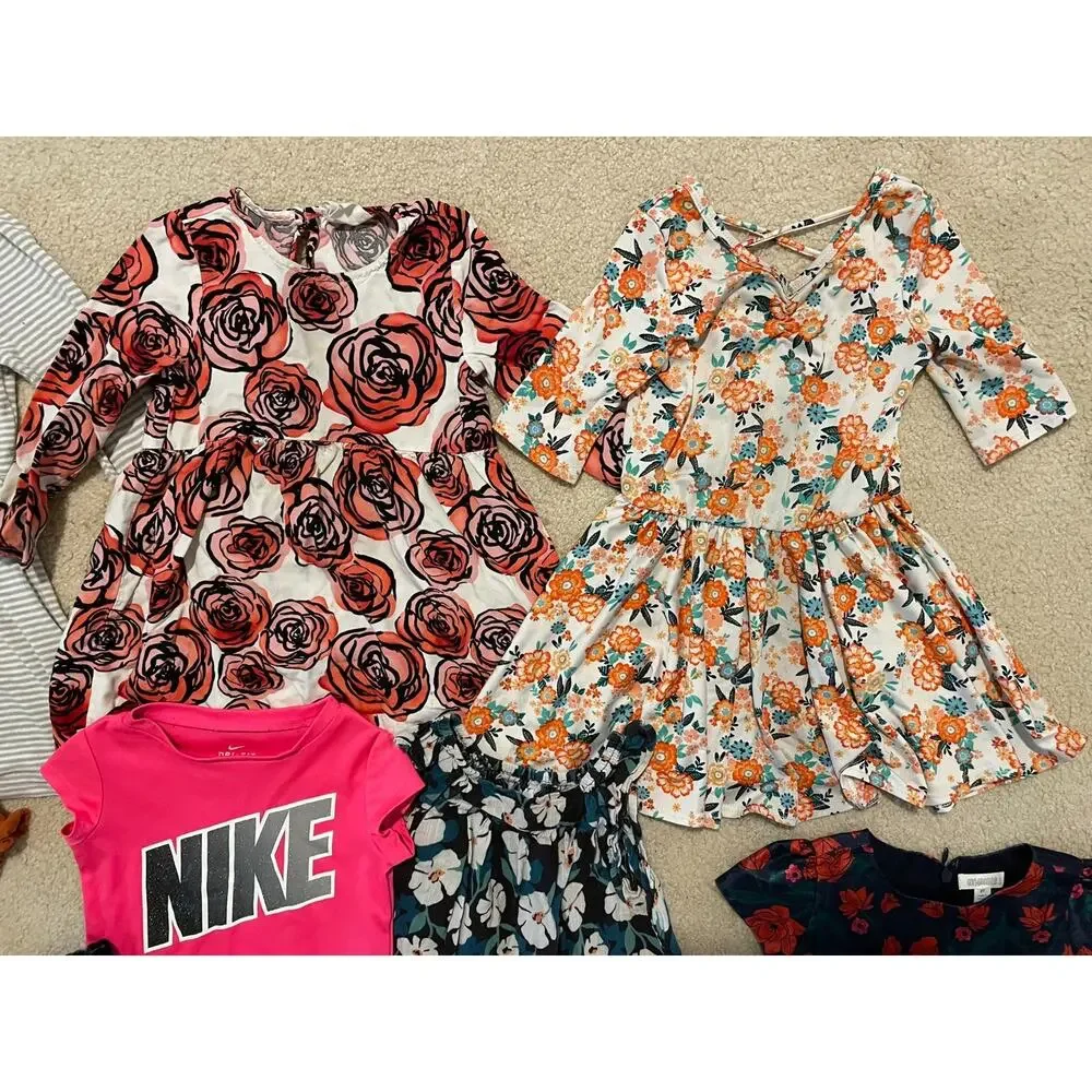 11 Pc Girls Nike Old Navy Crazy 8 Dot Dot Size 2T Clothing LOT Dress Summer Fall